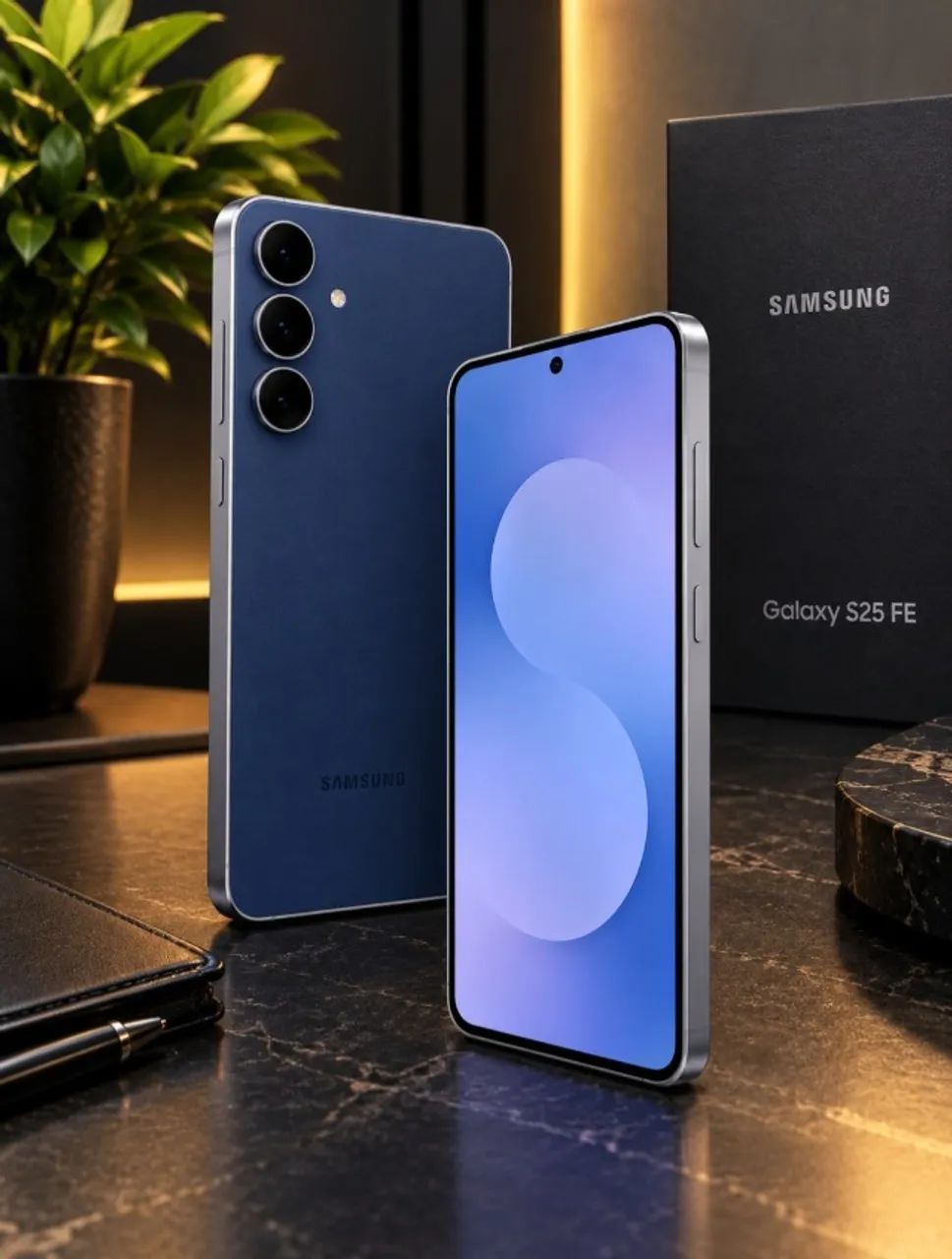 Samsung s25 fe 256gb azul marinho