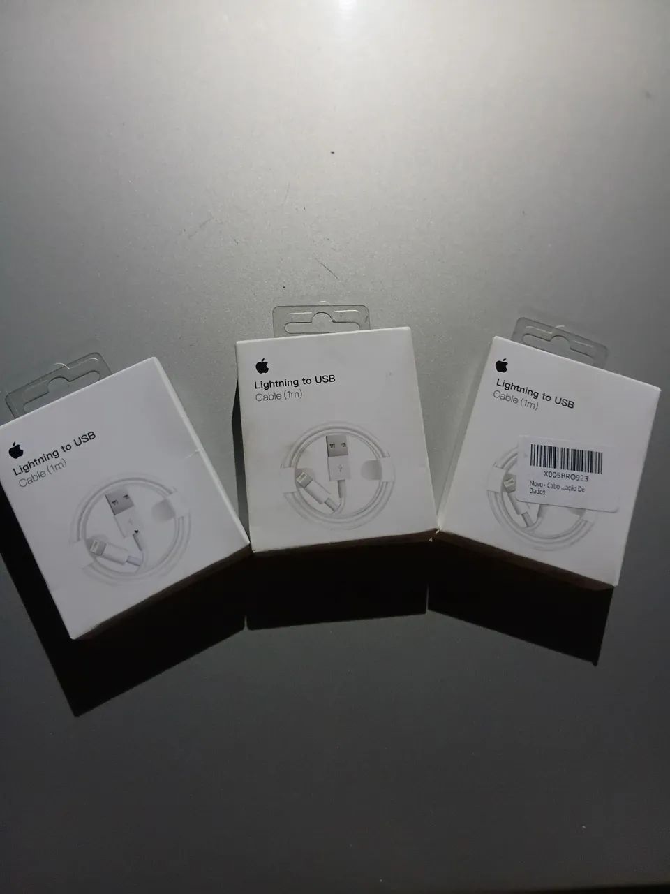 Cabo carregador iphone USB 1m