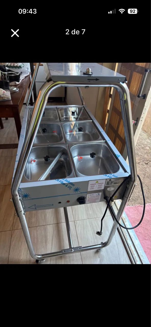 R$1.500,00 VENDO BUFFET TÉRMICO SELF SERVICE