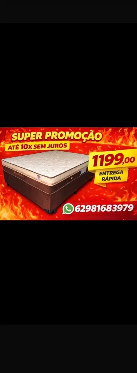 Cama casal nova colchão e base