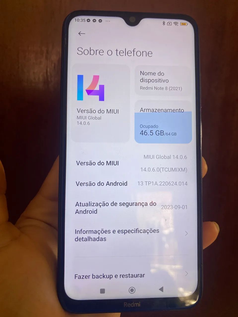 Celular Redmi note 8 64 gigas original  - Foto 2