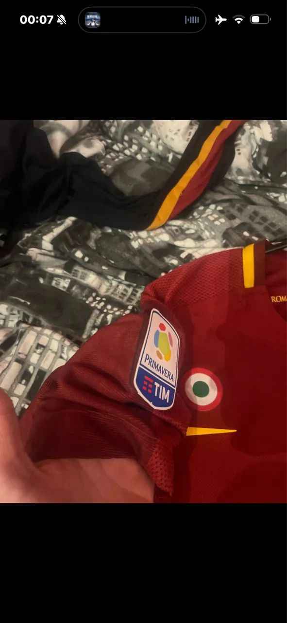 Camiseta Roma de Jogo 2017/18 Home - Foto 3