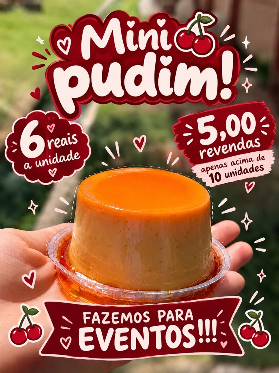 Mini Pudim - Consumo ou Revenda