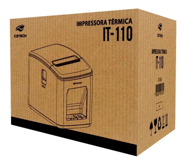 IMPRESSORA TERMICA PARA RECIBO OU CUPOM C3TECH IT-110 USB E ETHERNET BIVOLT - Foto 5