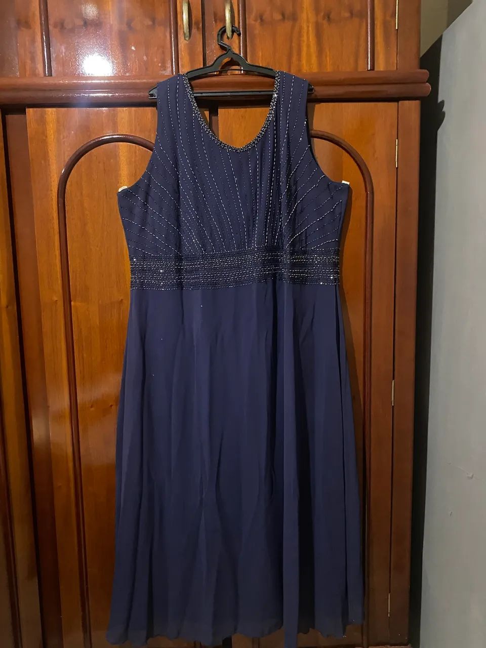 Vestido Elegante Azul plus size - Foto 2