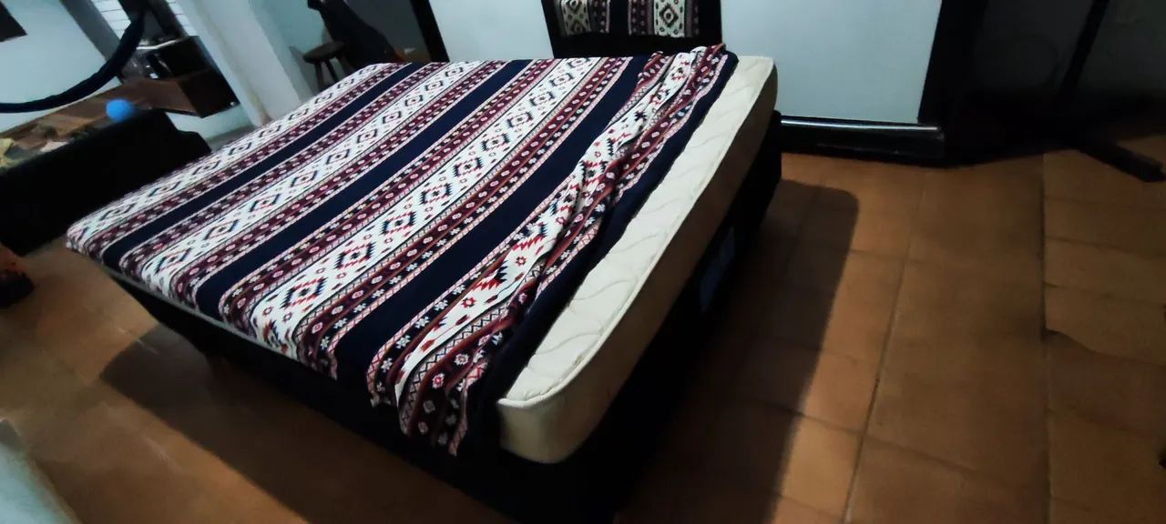 Cama box + colchão casal