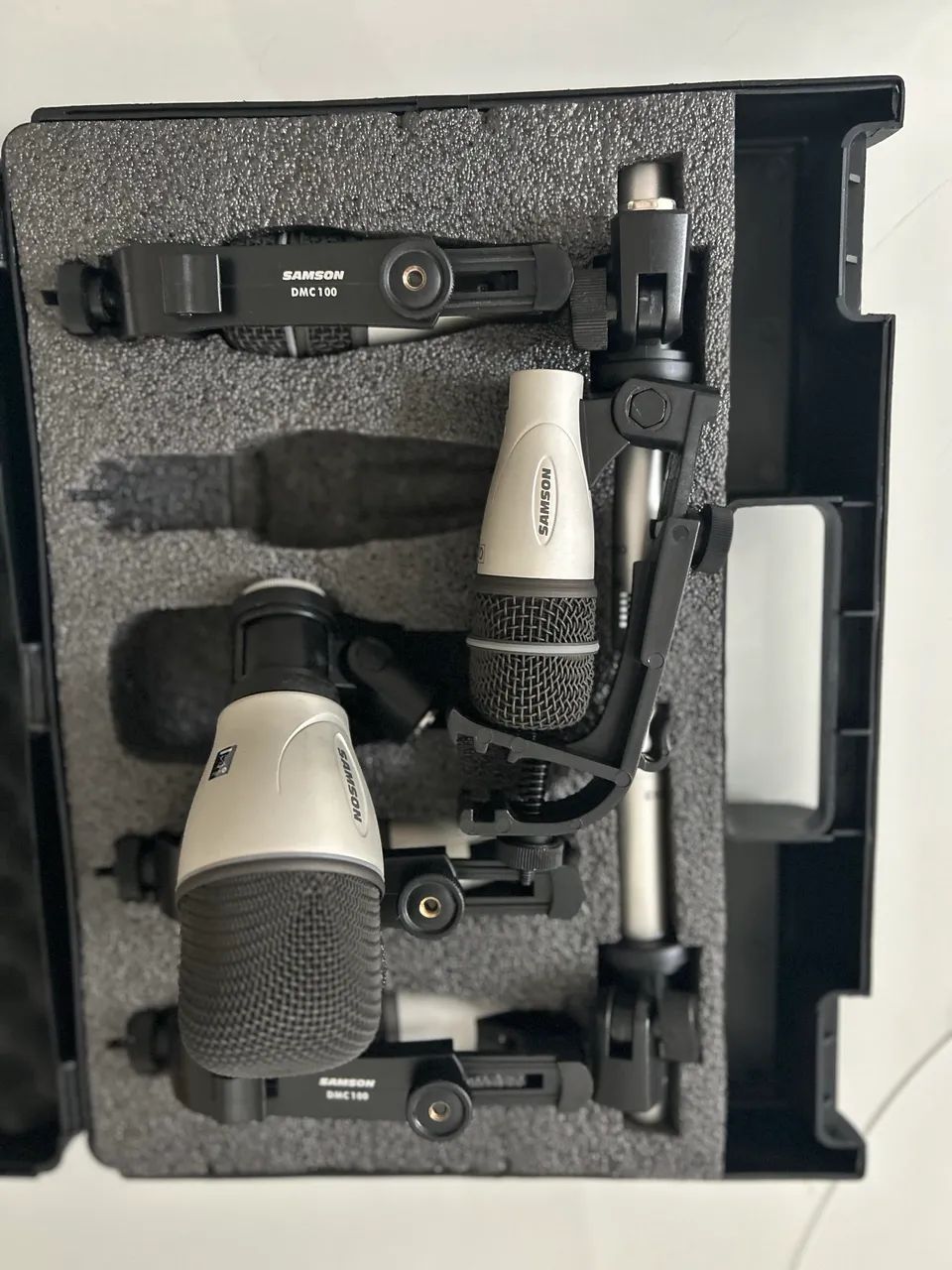 Kit Microfones Bateria Samson 7KIT Completo + Maleta | Estado de Novo - Foto 5