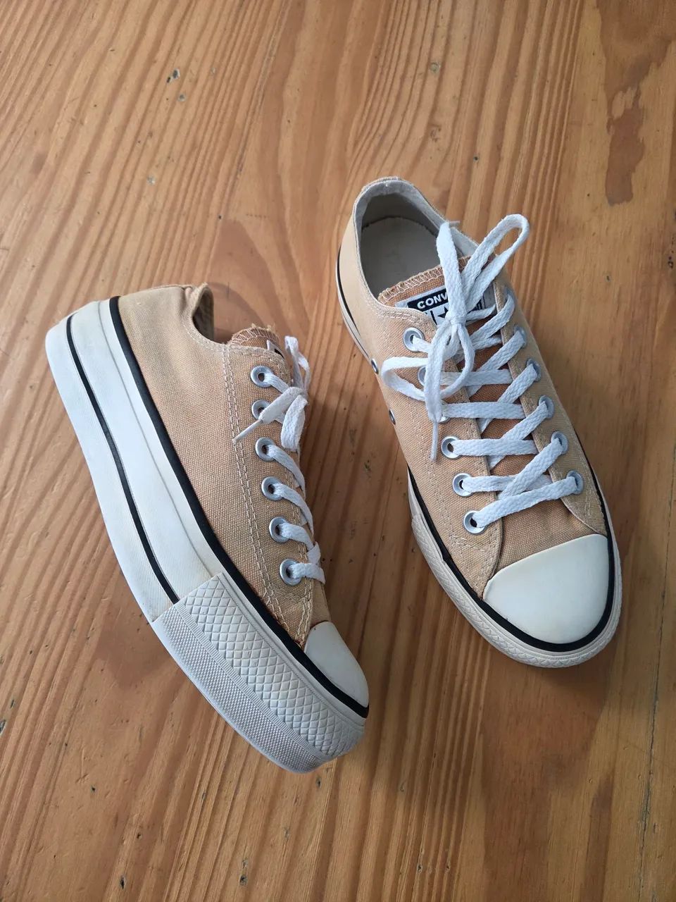 Tenis Converse All Star Plataforma Cor Caramelo BR 35
