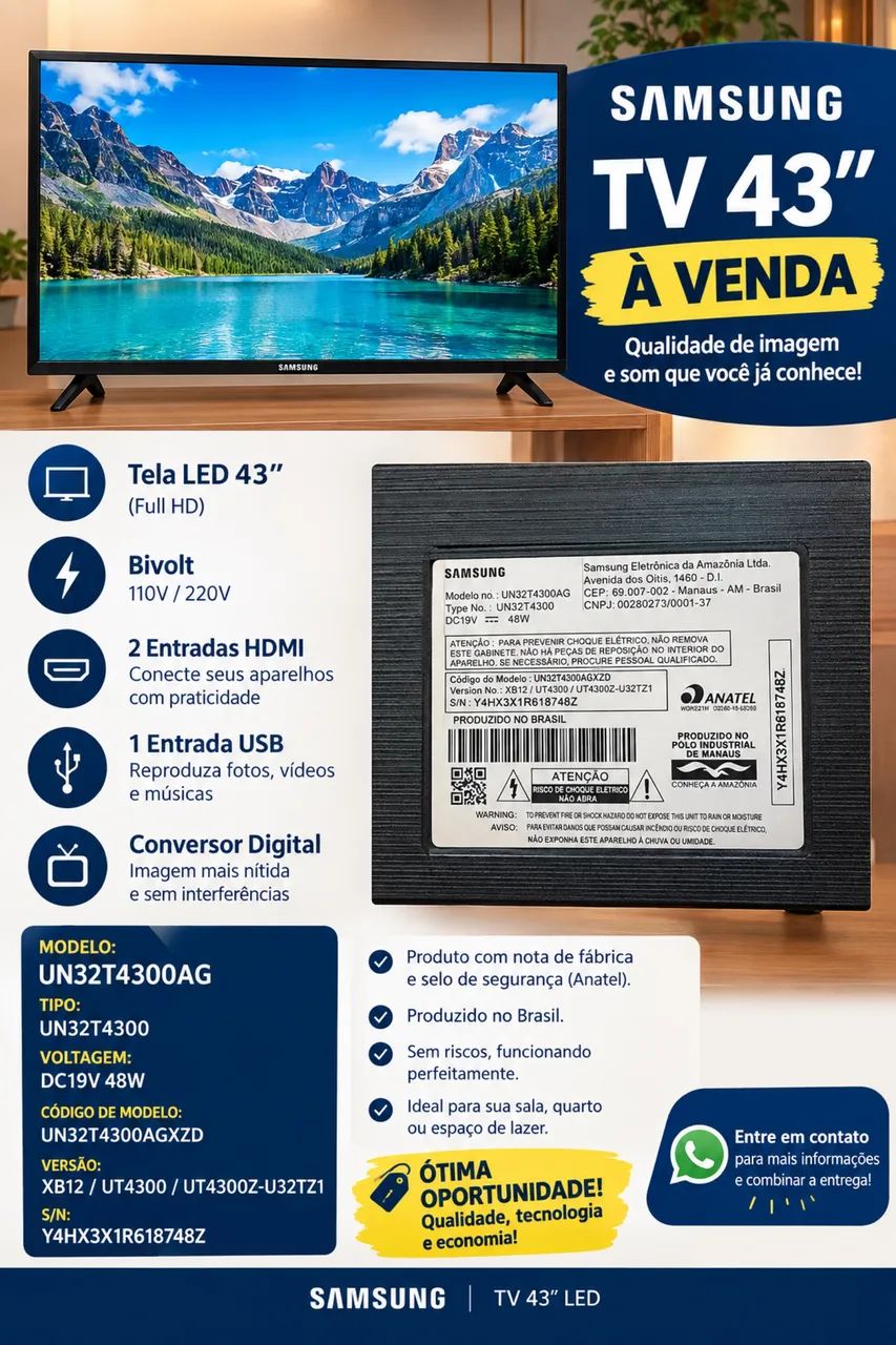 Tv Samsung 43 