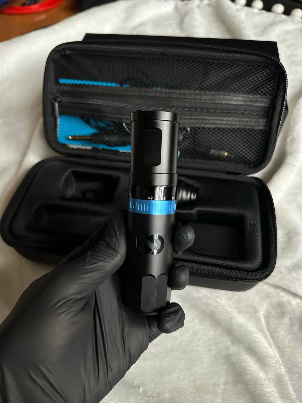 Máquina pen de tatuagem wjx w3 completa 