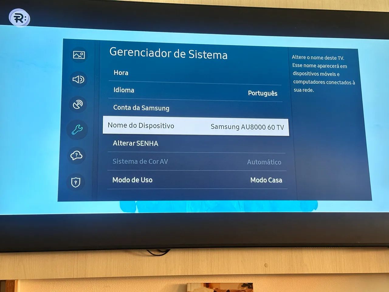 Vendo tv Samsung smart , modelo au 8000 