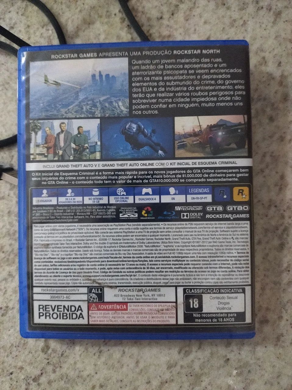 GTA V COM MAPA PARA PS4 - Foto 2