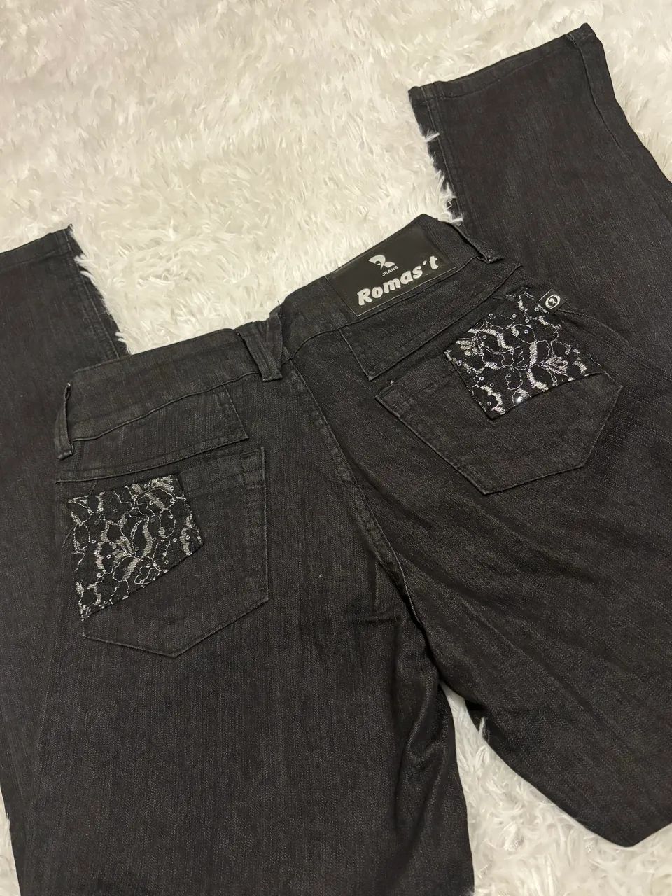 calça jeans romast preta 40 - Foto 2