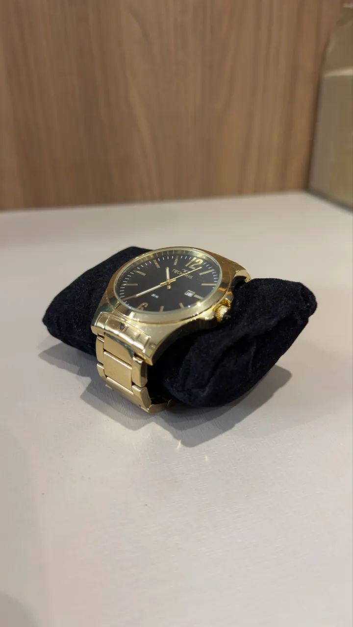 Relógio Technos Masculino Classic Steel Dourado 