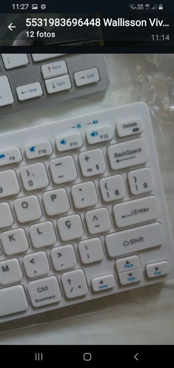 TECLADO SEM FIO PERFEITO VALOR 150  - Foto 4