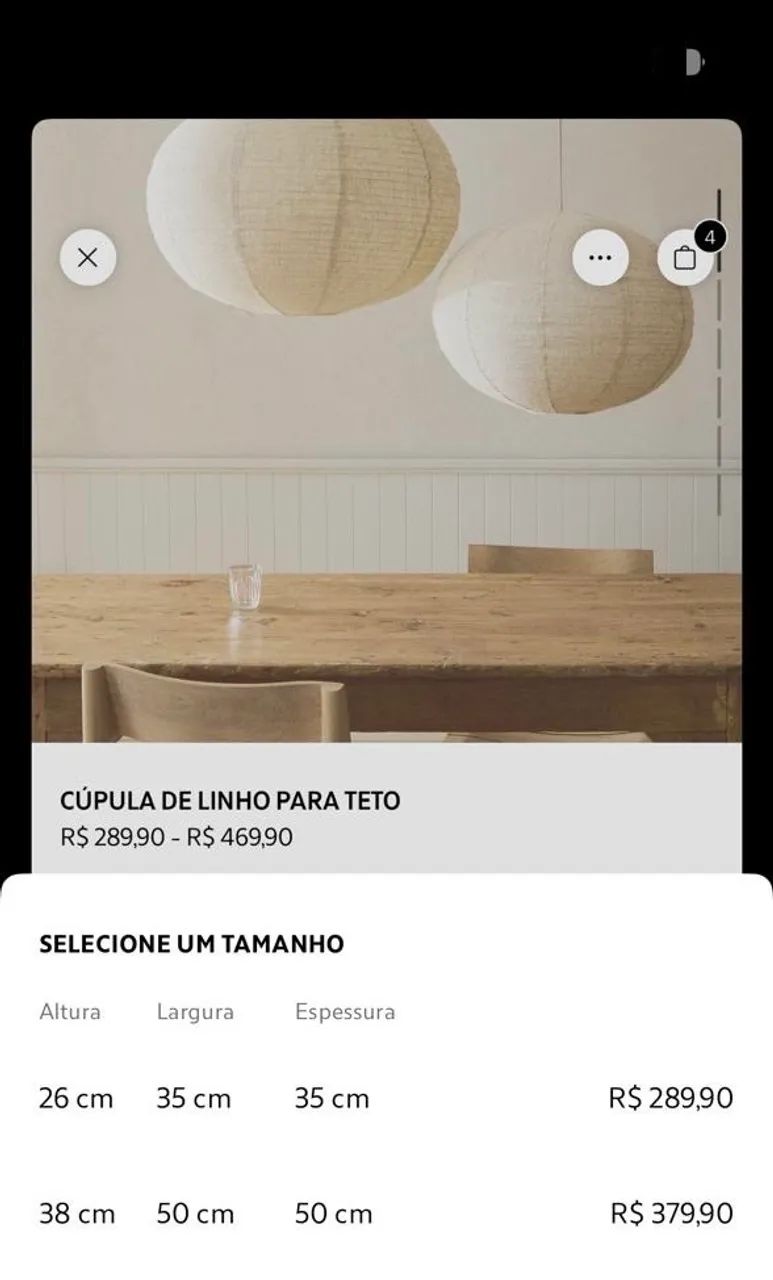 Vendo 02 Arandelas zara home - Foto 2
