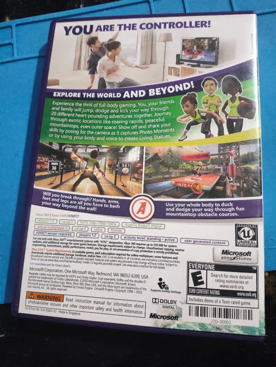 Kinect x360 + jogo kinect aventures! - Foto 2