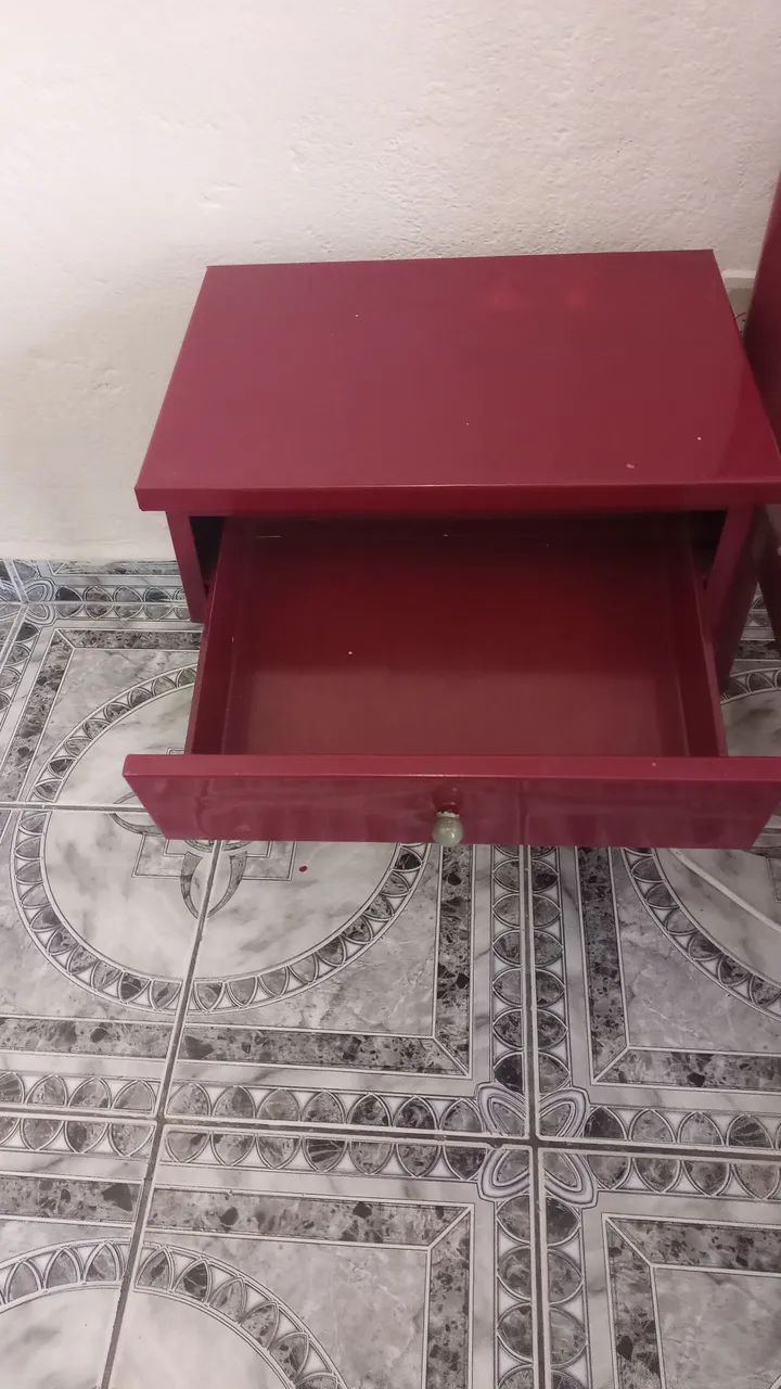 Mesa de cabeceira vinho - Foto 2