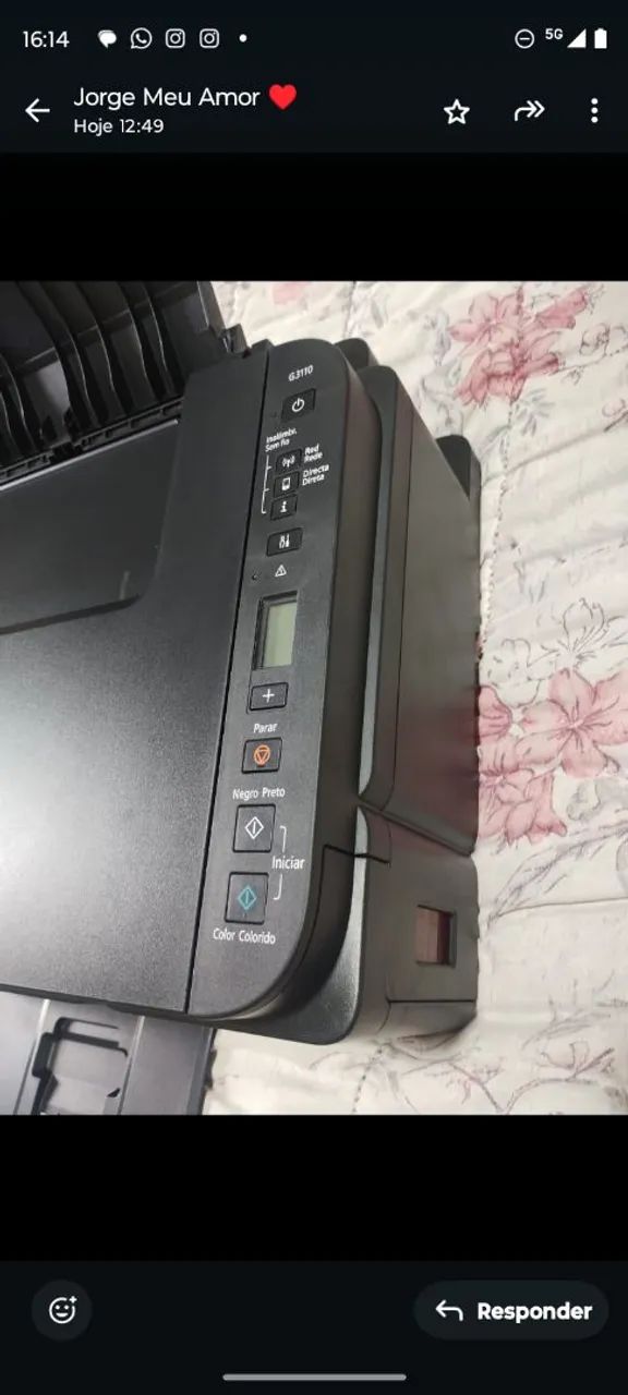 Vendo essa impressora Canon semi nova wi-fi escanear cópia  - Foto 6