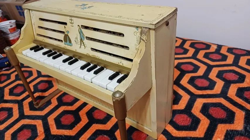 Brinquedo Piano Antigo Estrela Anos 60 Funcionando - Foto 3