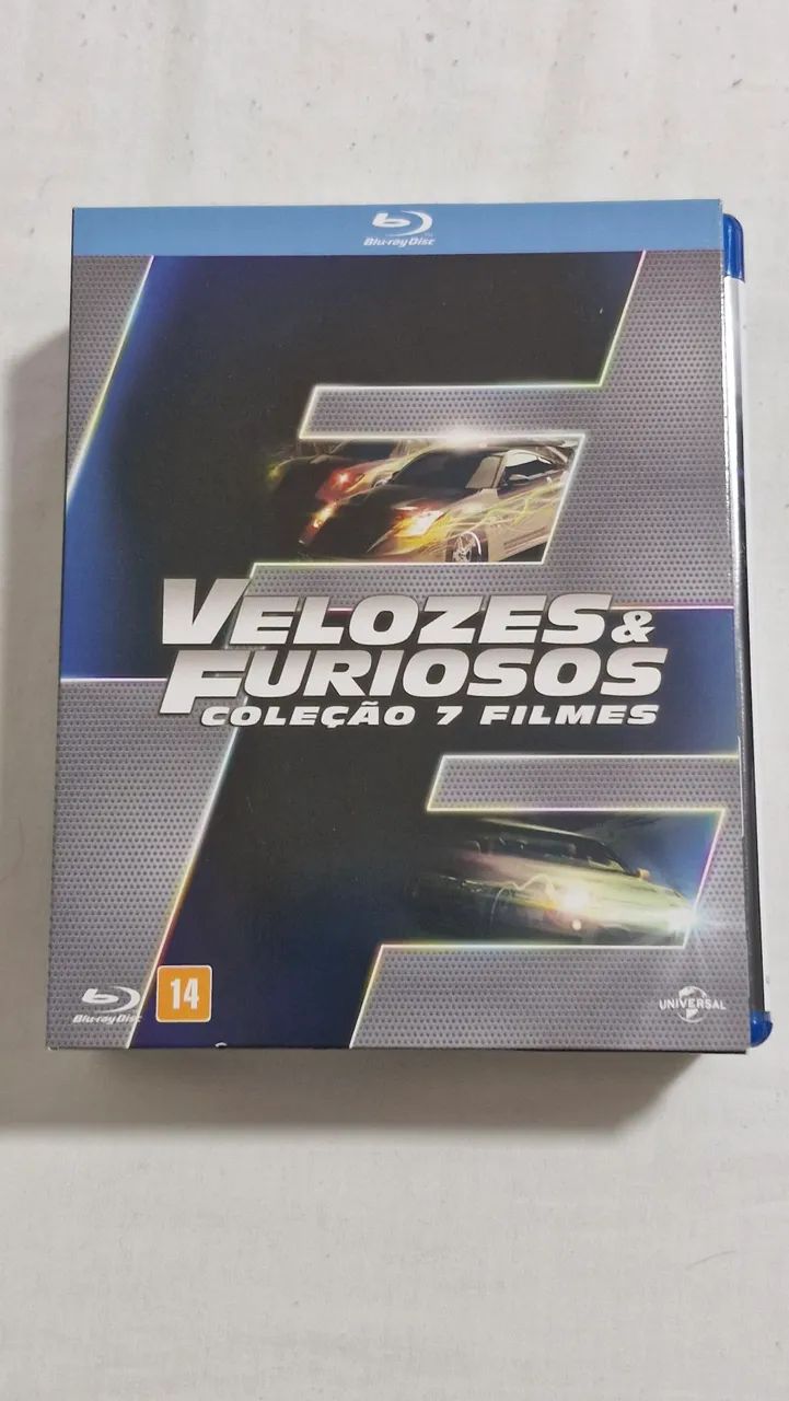 Coleção Blu-ray Velozes e Furiosos - BOX com 7 primeiros filmes da Franquia - ORIGINAL