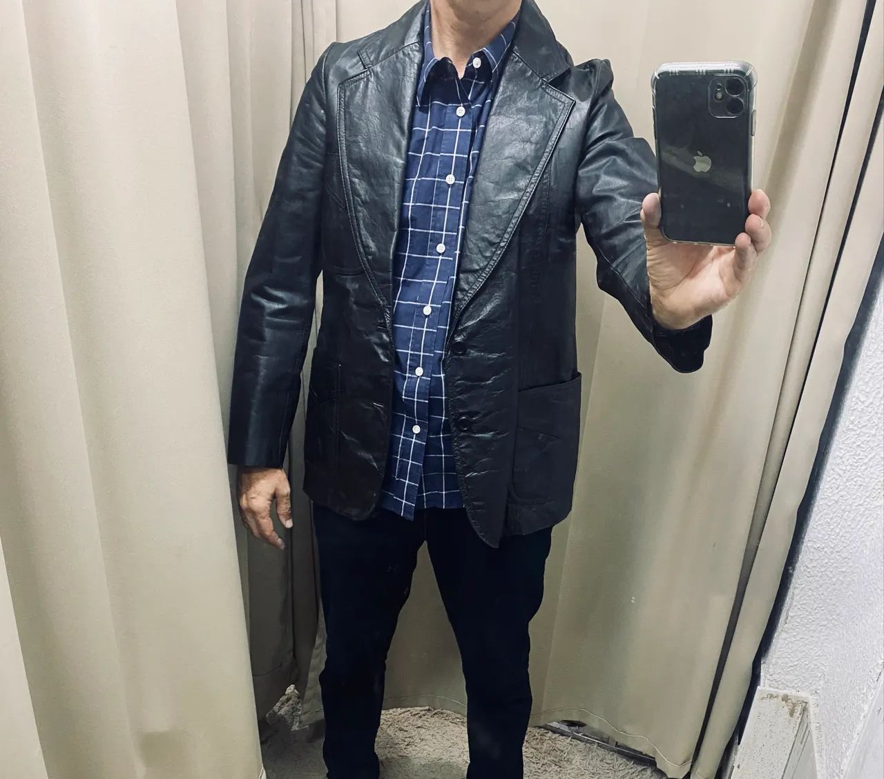 Blaser em Couro Legítimo Preto - Tam 48 - Foto 2
