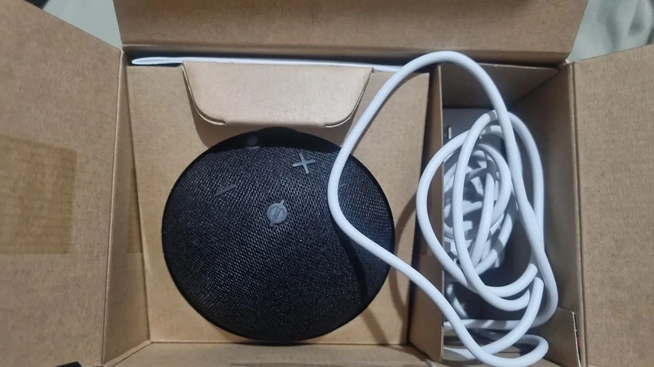 Alexa Amazon Echo Dot Assistente Virtual Portugues Cor Charcoal - Foto 3