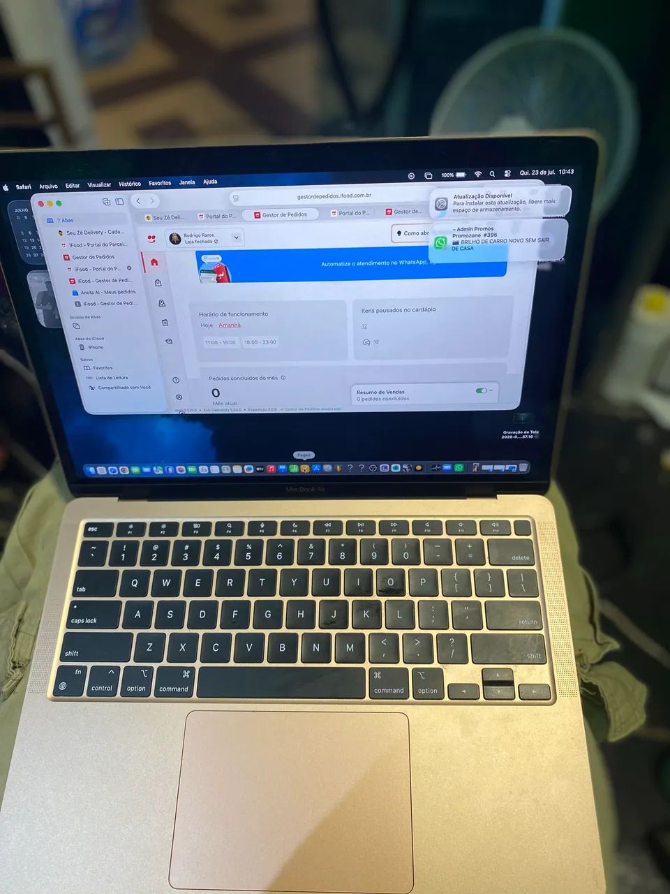MacBook m1 gold 128 tela de 13 - Foto 2