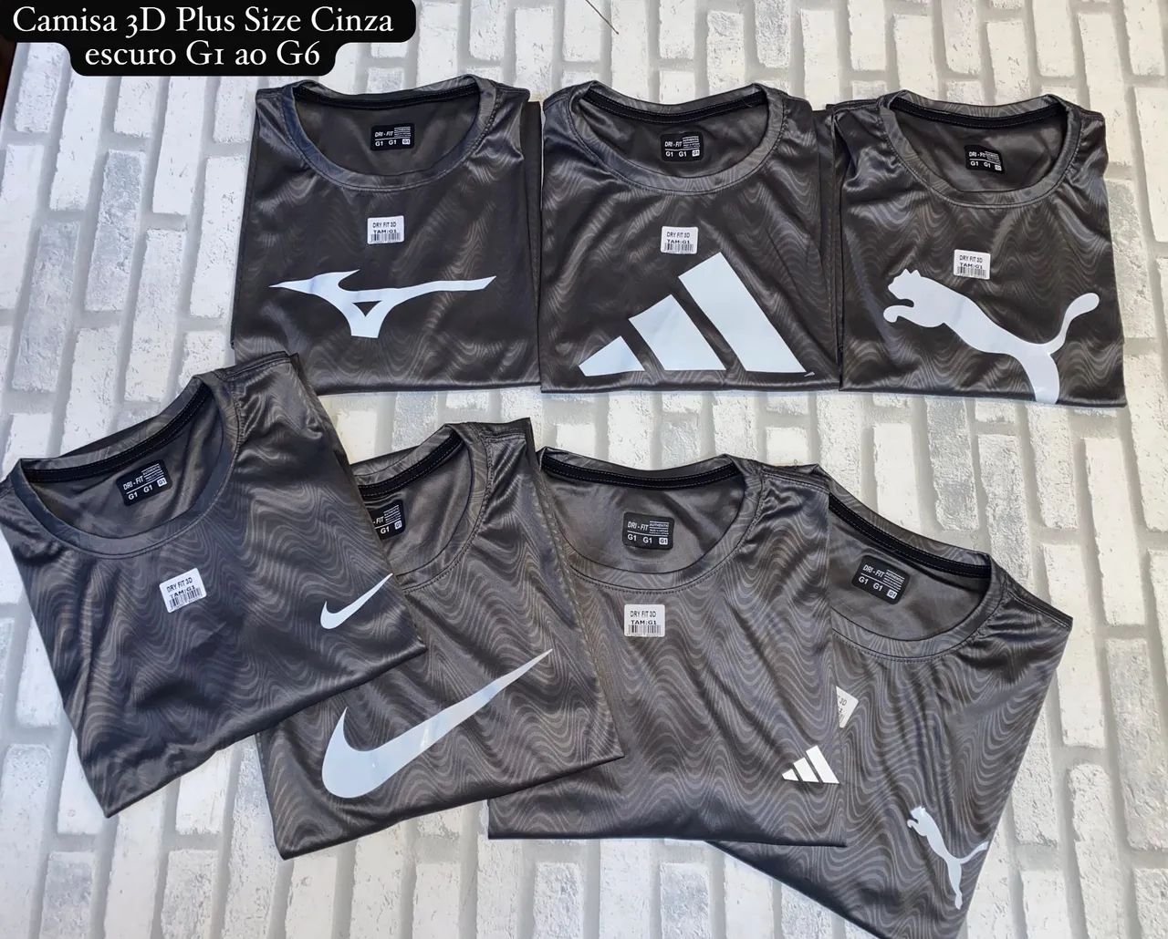camisas 3D plus sizes do g1 ao g6 - Foto 2