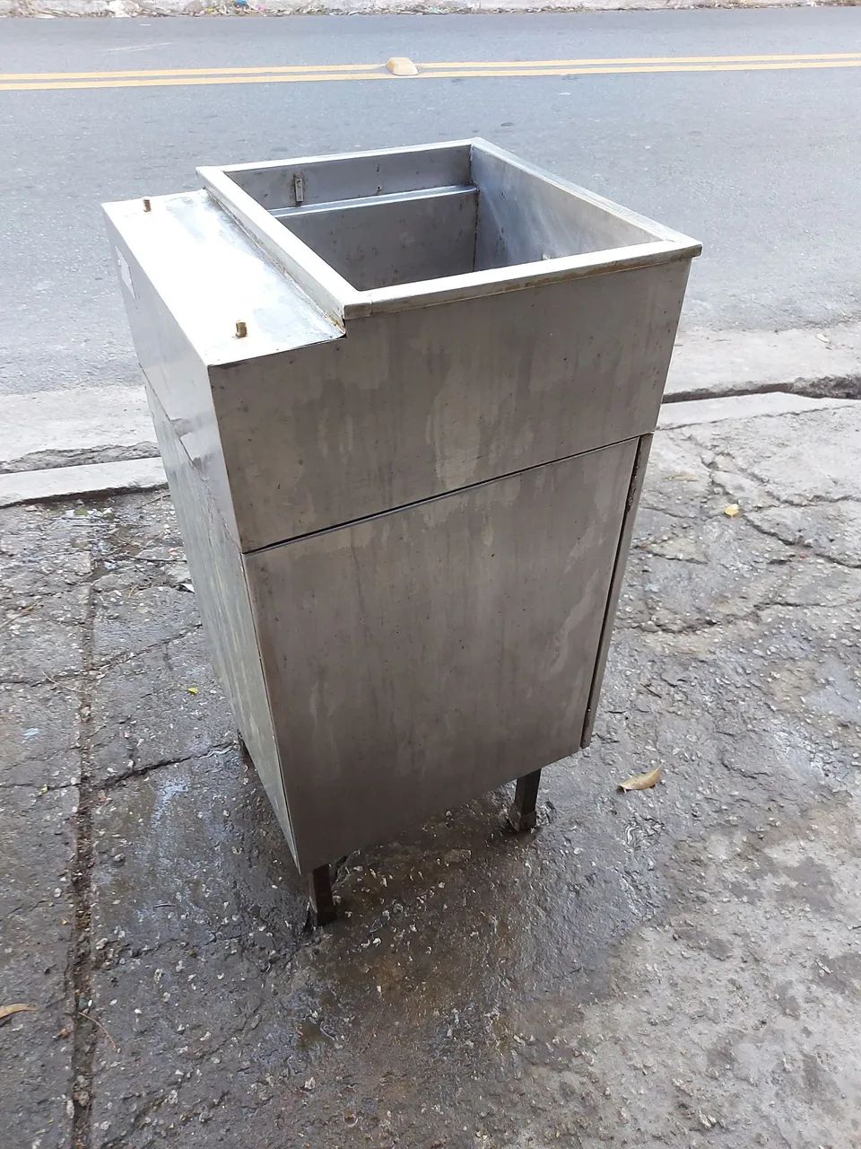 Fritadeira fritas e salgados de inox para lanchonete