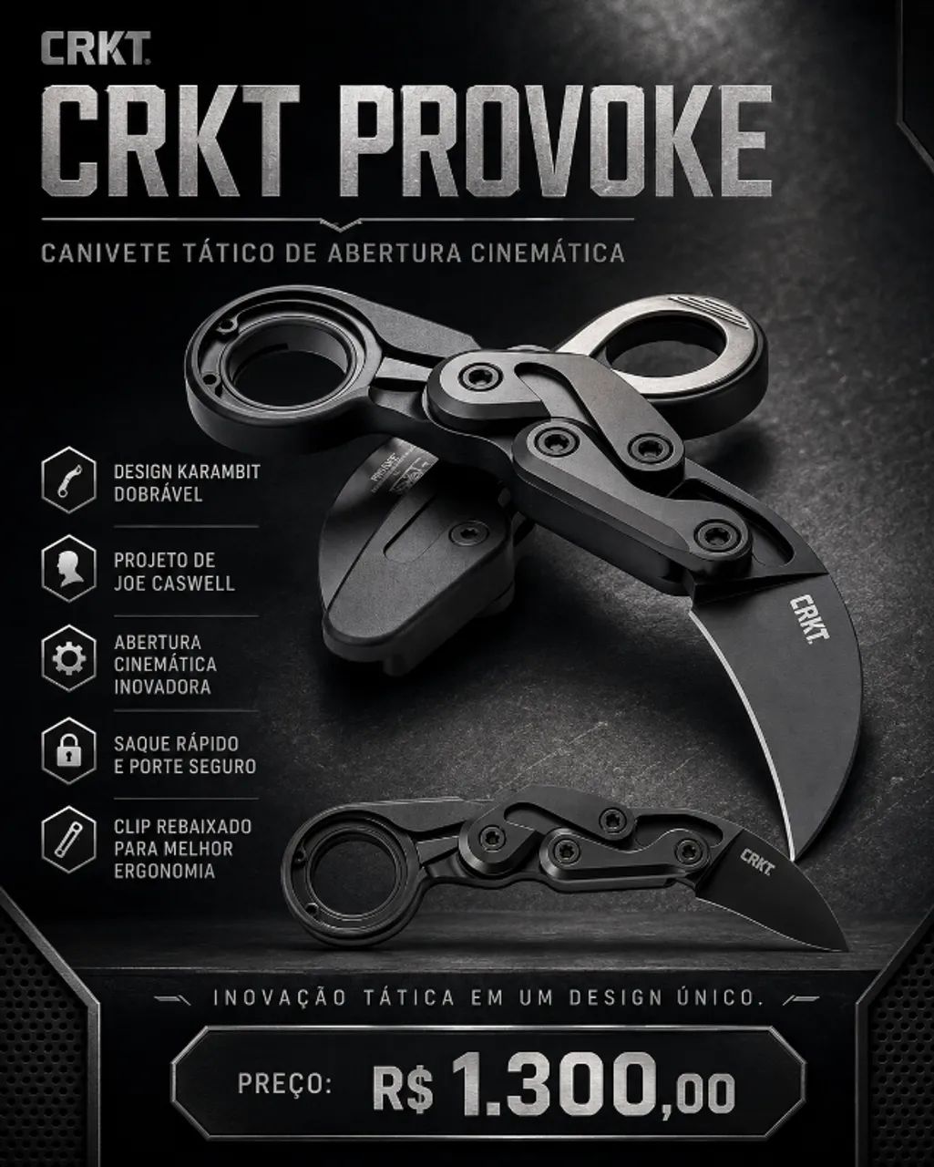 Canivete Karambit CRKT PROVOKE - Foto 3