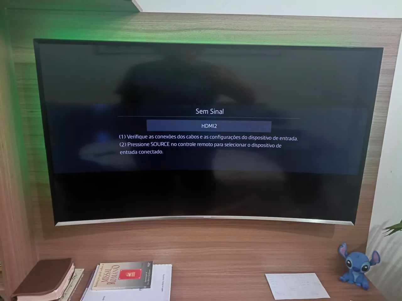 Smart TV Samsung LED Curva de 48 polegadas muito boa  - Foto 3