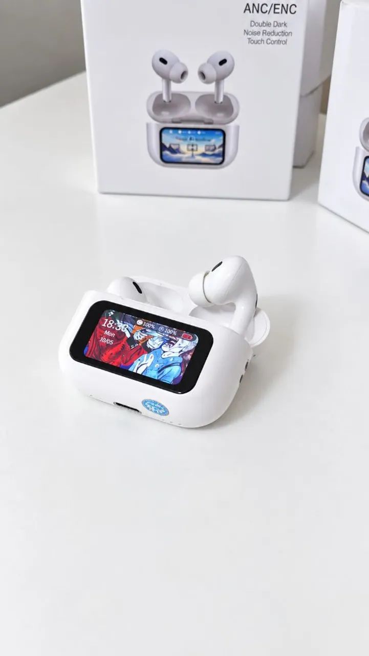 Fone de ouvido bluetooth com tela digital - Foto 2