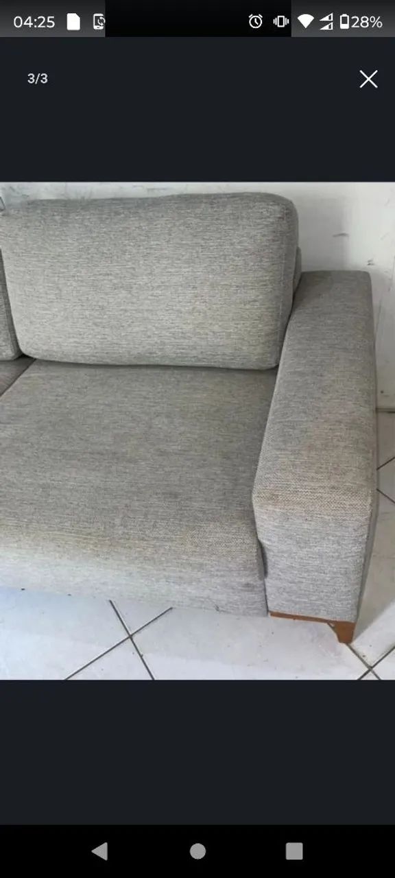 Vendo um sofá de dois lugares modelo novo  - Foto 3