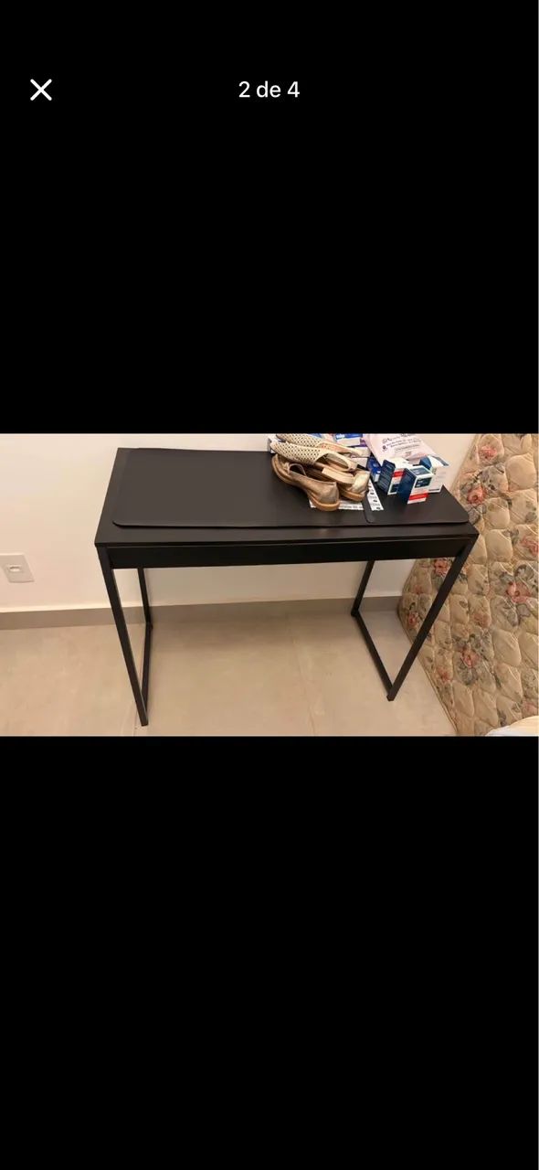 Mesa escritório preta 