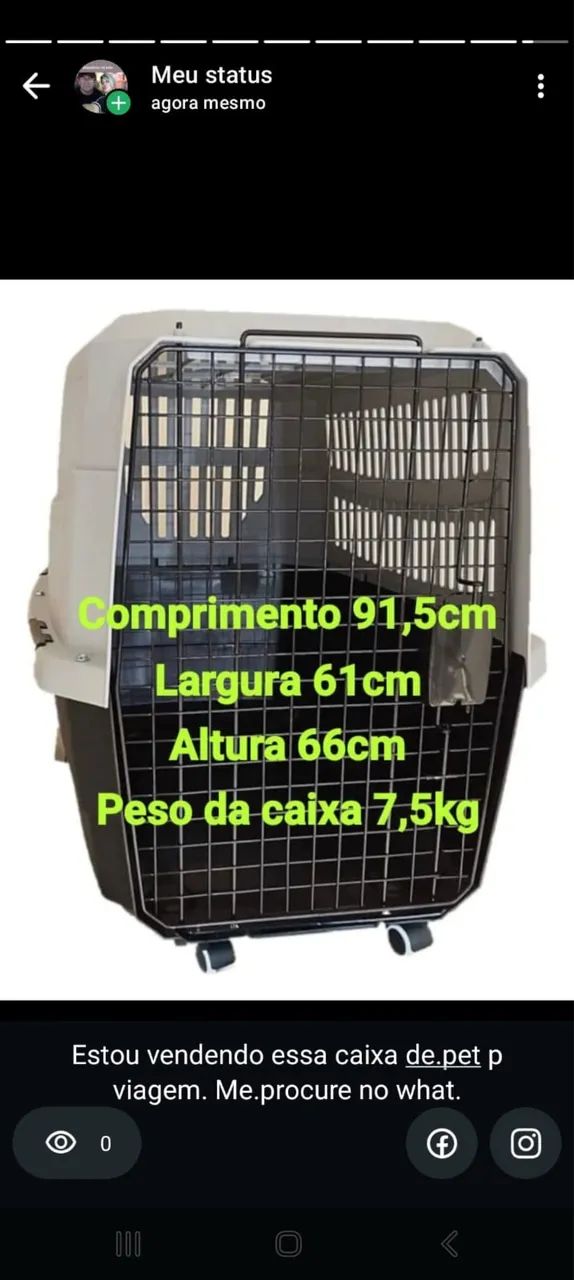 Caixa de transporte pet  - Foto 2