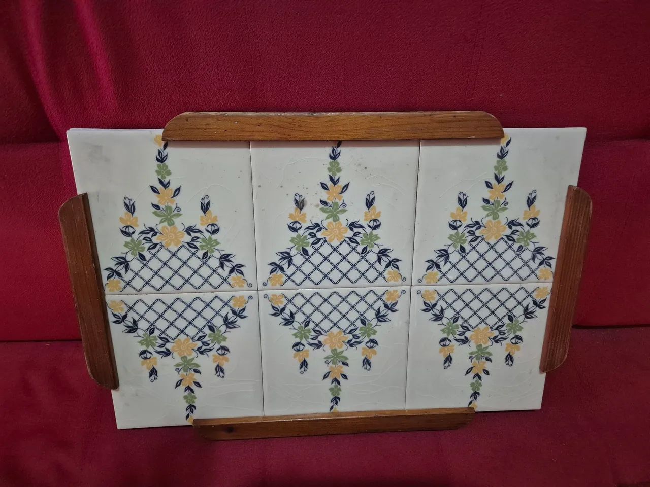 Bandeja. Antiga azulejo  - Foto 3