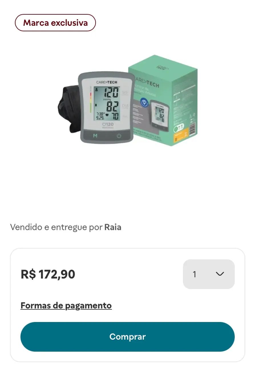 Monitor de Pressão Arterial Caretech (KD-558) - Foto 5