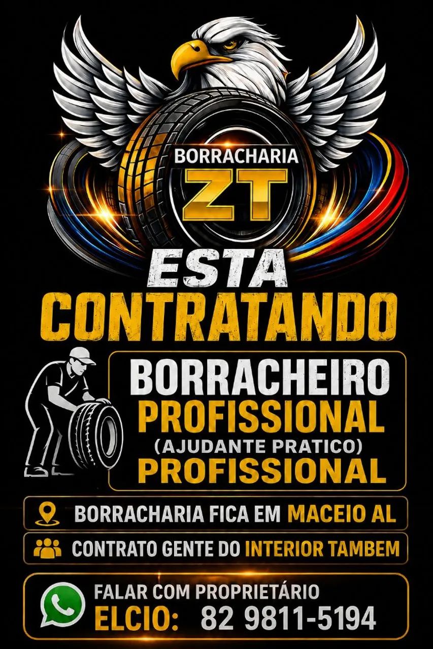 Contrata-se borracheiro profissional 