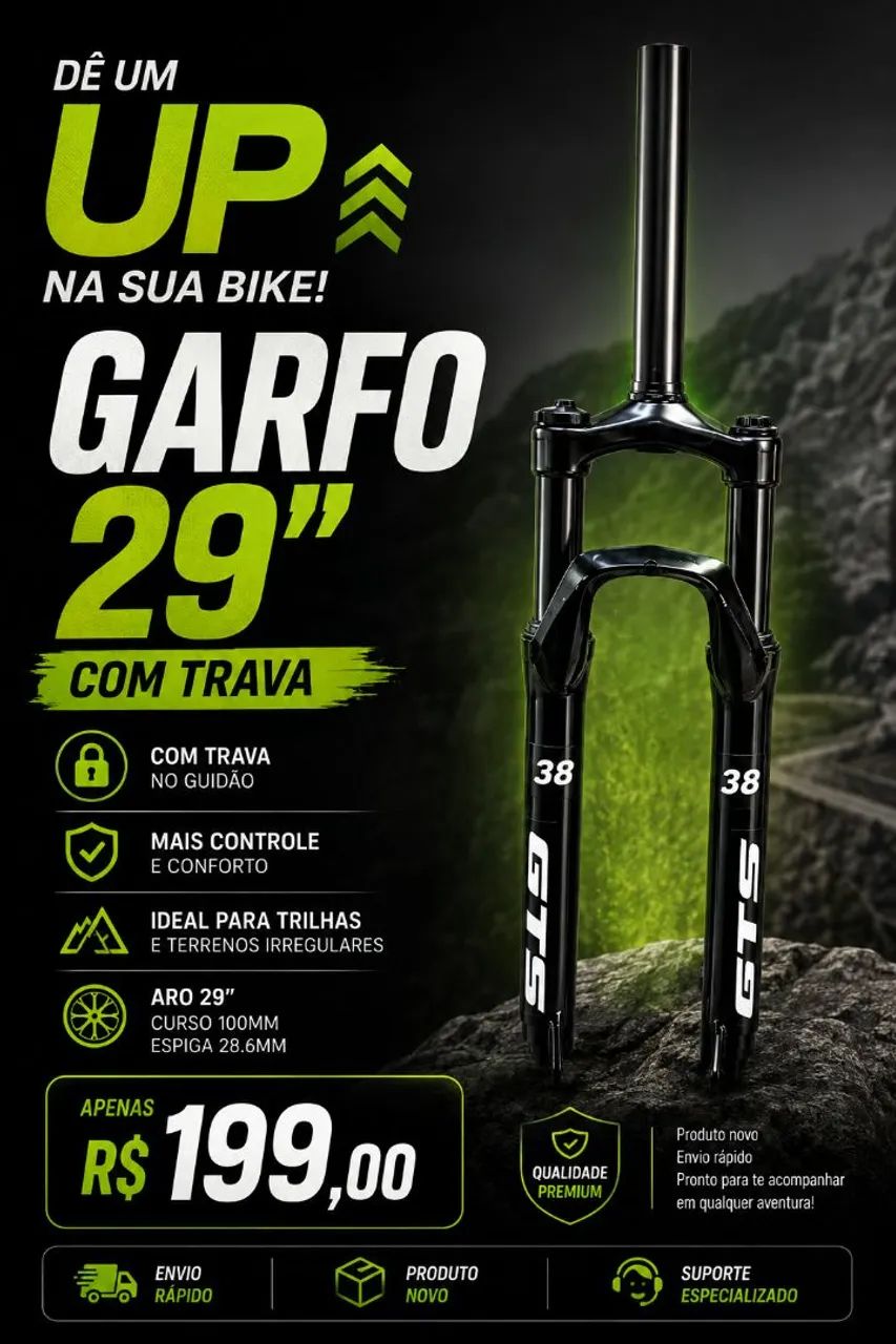 Suspensão bike Aro 29 NOVA