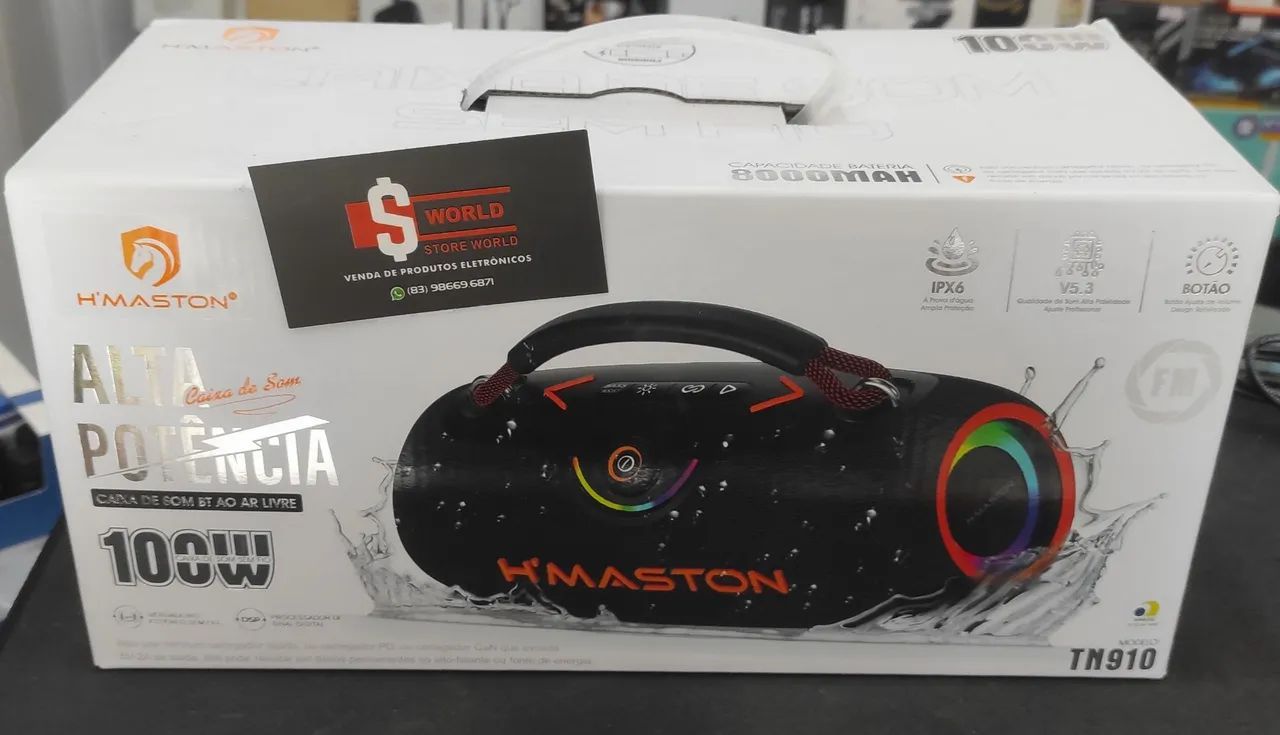 Caixa de Som Bluetooth - Store World 