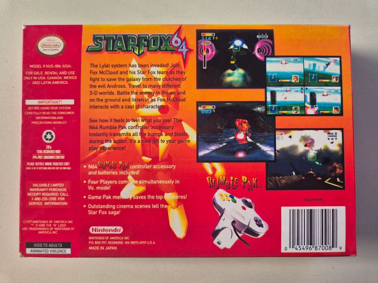 Starfox Nintendo 64 - Foto 3