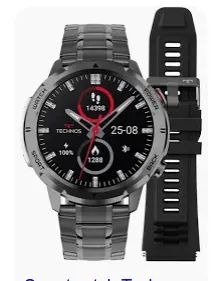 Smartwatch Technos Connect Sports Call Preto