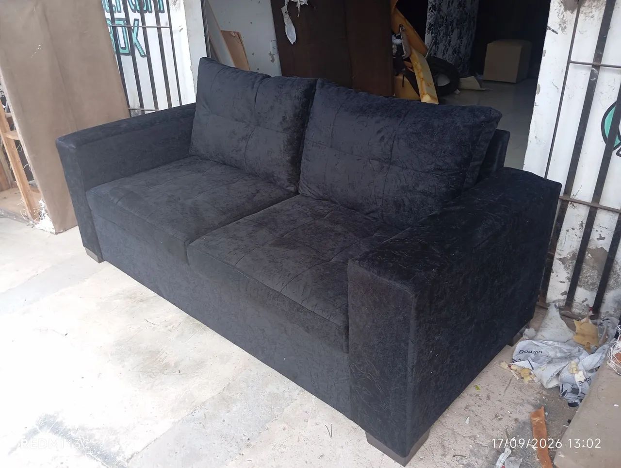 Sofá grande preto - Foto 3