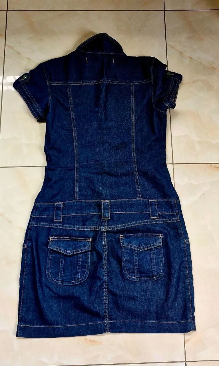 Vestido jeans feminino 40 - Foto 2