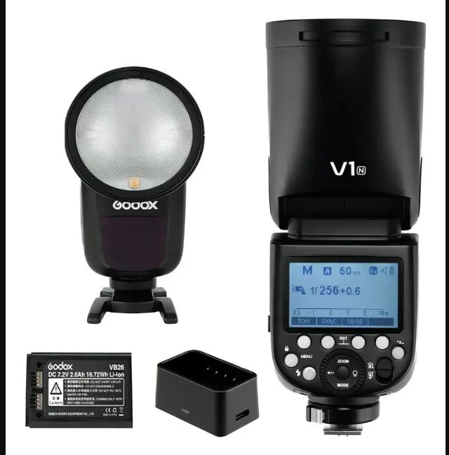 Flash Speedlite Godox V1 para Nikon - Foto 3