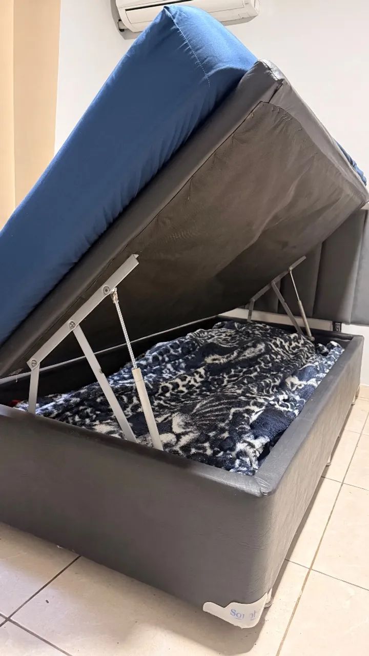 Cama de solteiro completa com baú  - Foto 4