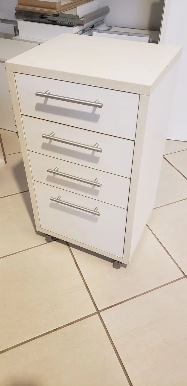Gaveteiro em mdf branco  - Foto 2