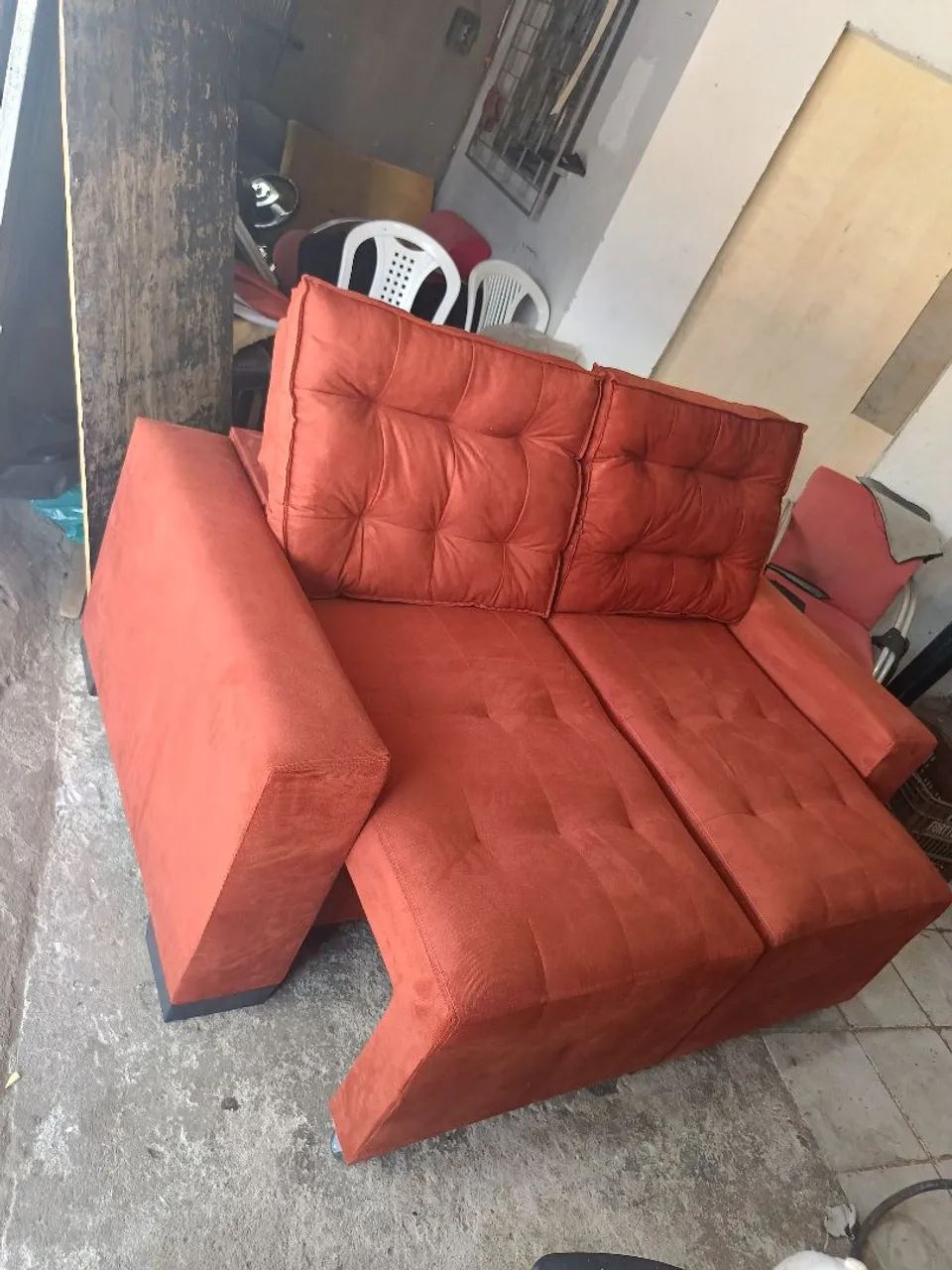 Sofá retrátil reclinável novo