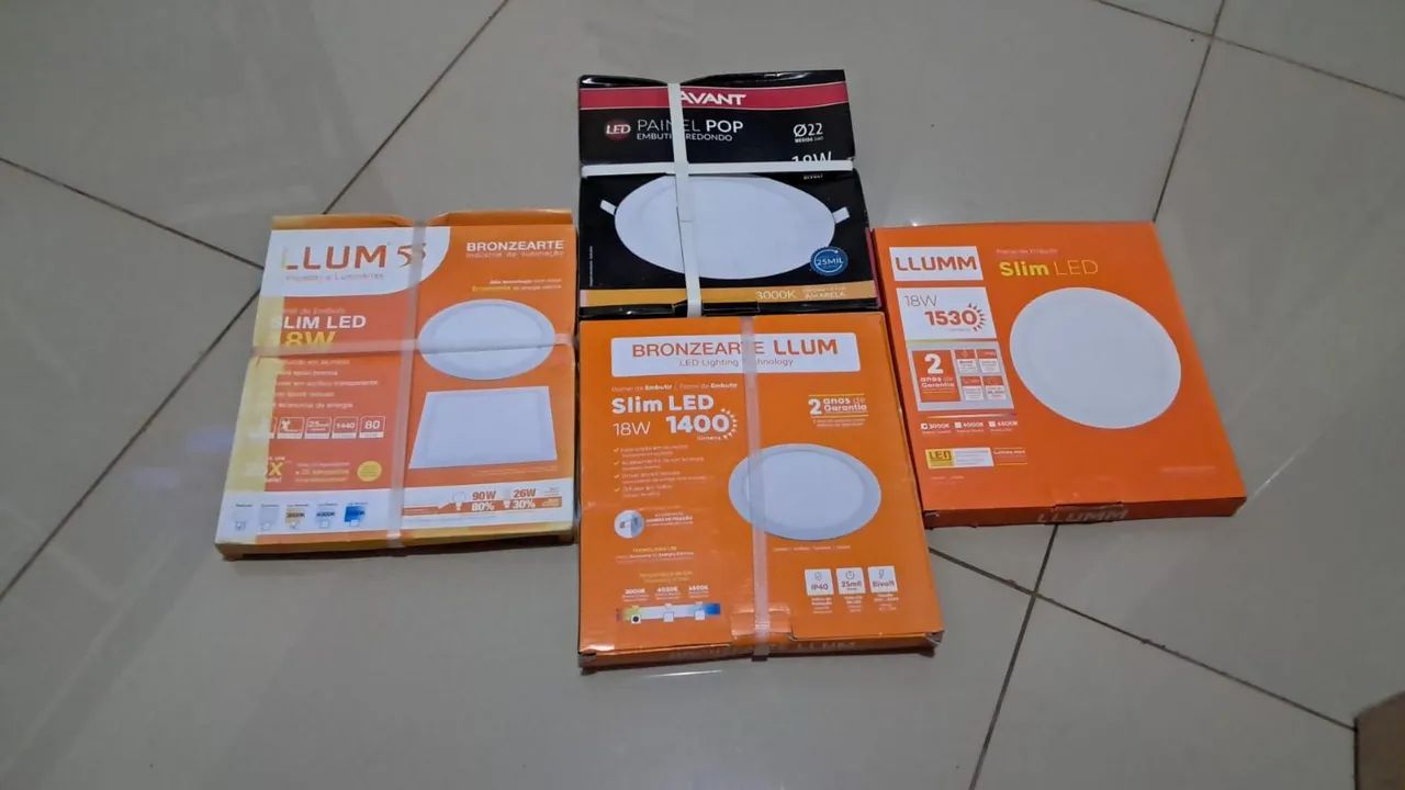 Luminárias Led de Embutir redondas